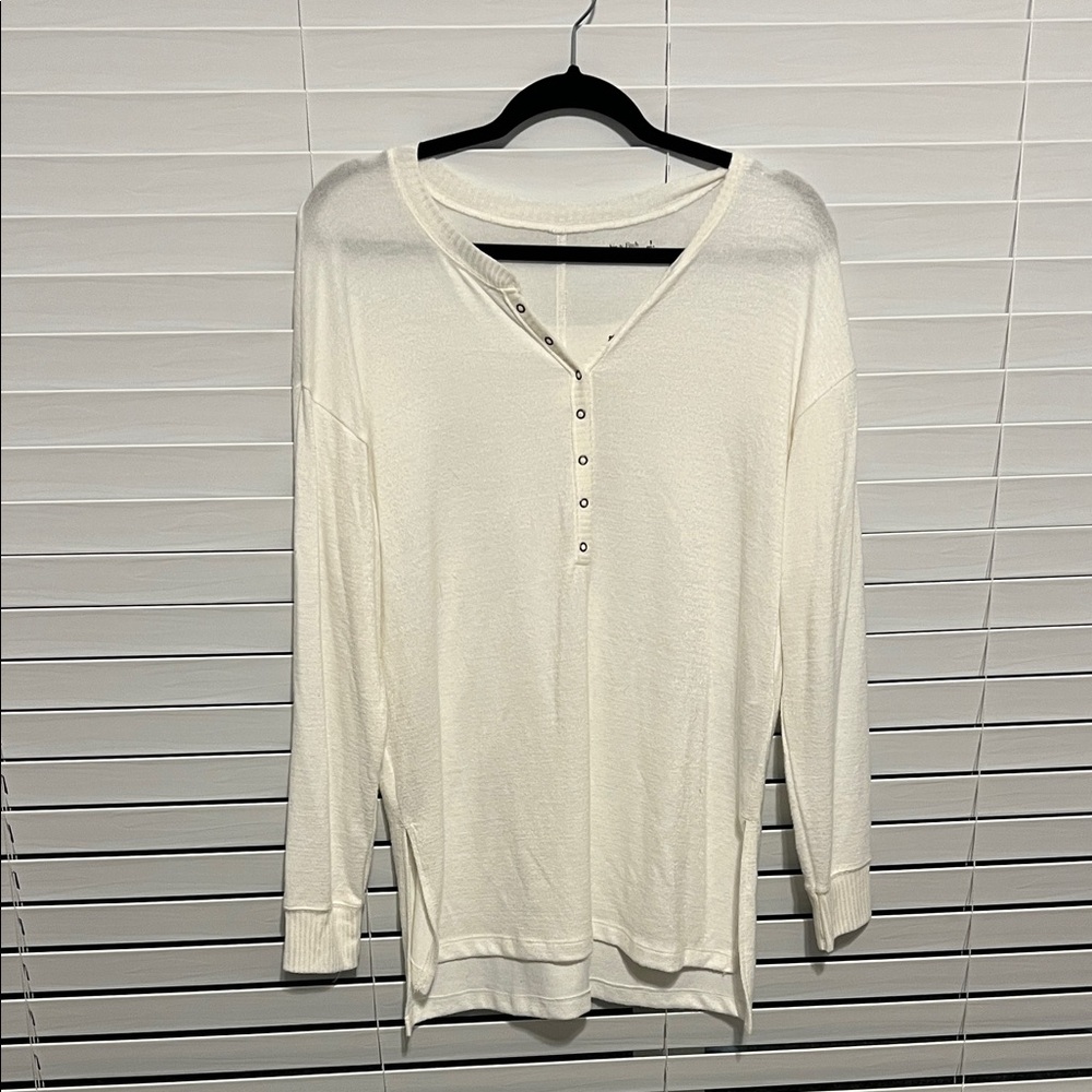Abercrombie Soft AF Cozy Henley Tee